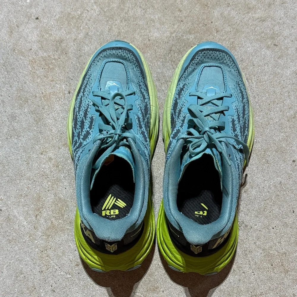 Hoka Speedgoat 5 w/ Vibram Running Shoe Women’s Size 10B Workout Trail Hiking